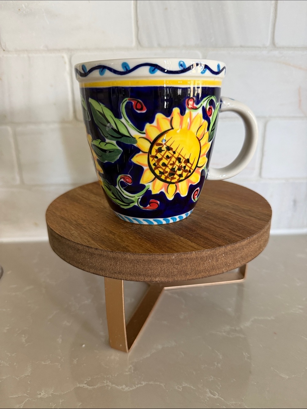 Starbucks Vintage 2002 Barista Sunflower Mug